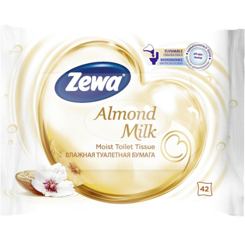 Туалетний папір Zewa Almond Milk 42 шт (7322540796179)