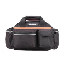 Велосумка на багажник Bravvos BC-BG163 40х16х21cm 15л Black/Orange (BIB-050)