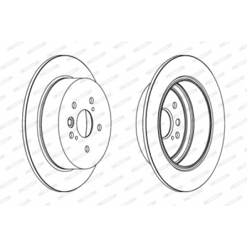Гальмівний диск FERODO DDF1486C