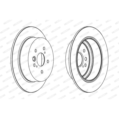 Гальмівний диск FERODO DDF1486C