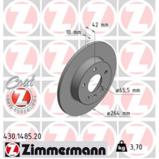 Гальмівний диск ZIMMERMANN 430.1485.20