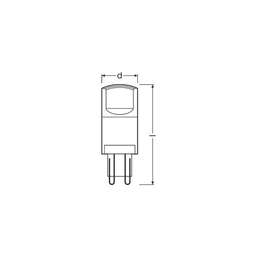 Лампочка Osram LEDPIN40 3,8W/840 230V CL G9 FS1 (4058075432420)