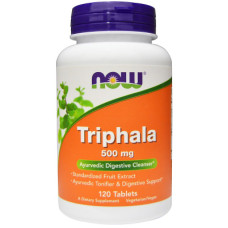 Трави Now Foods Трифала, Triphala, 500 мг, 120 пігулок (NOW-04764)