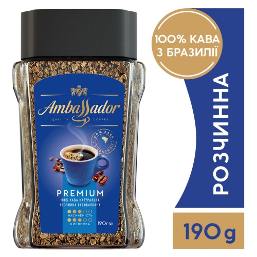 Кава AMBASSADOR Premium розчинна 190 г (am.53446)