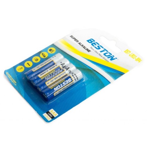 Батарейка BESTON AAA 1.5V Alkaline * 4 (AAB1833)