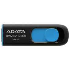 USB флеш накопичувач ADATA 128GB UV128 Black/Blue USB 3.1 (AUV128-128G-RBE)