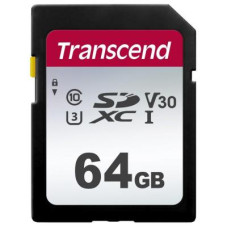 Карта пам'яті Transcend 64GB SDXC class 10 UHS-I U3 V10 (TS64GSDC300S)