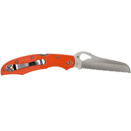 Ніж Spyderco Byrd Large Rescue 2, серрейтор, orange (BY17SOR2)