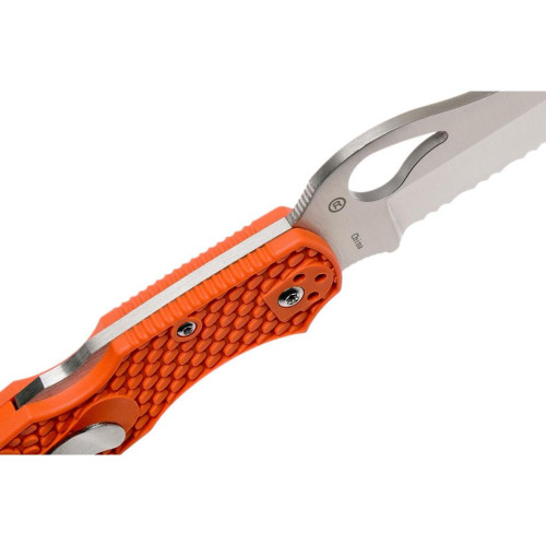 Ніж Spyderco Byrd Large Rescue 2, серрейтор, orange (BY17SOR2)