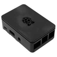 Корпус до промислового ПК Raspberry Pi 3 model B/B+, пластиковий, чорний, з лого (RA179)