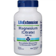 Мінерали Life Extension Цитрат Магнію, Magnesium (Citrate), 160 мг, 100 капсул (LEX-16821)