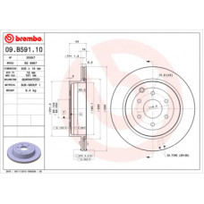 Гальмівний диск Brembo 09.B591.10