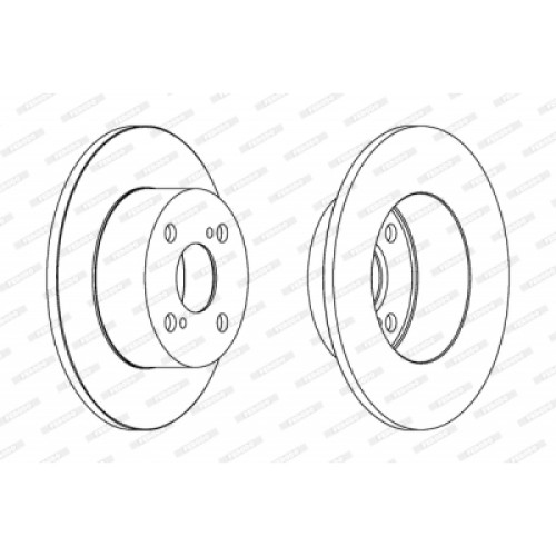 Гальмівний диск FERODO DDF1487
