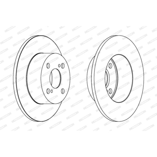 Гальмівний диск FERODO DDF1487
