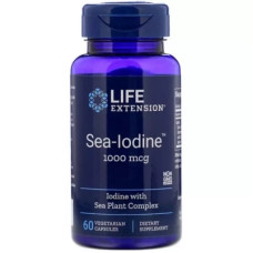 Трави Life Extension Морський Йод, Sea-Iodine 1000 мкг, 60 вегетаріанських капсул (LEX-17406)