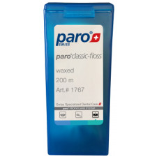 Зубна нитка Paro Swiss classic-floss вощена з м'ятою і фторидом 200 м (2100000018680)