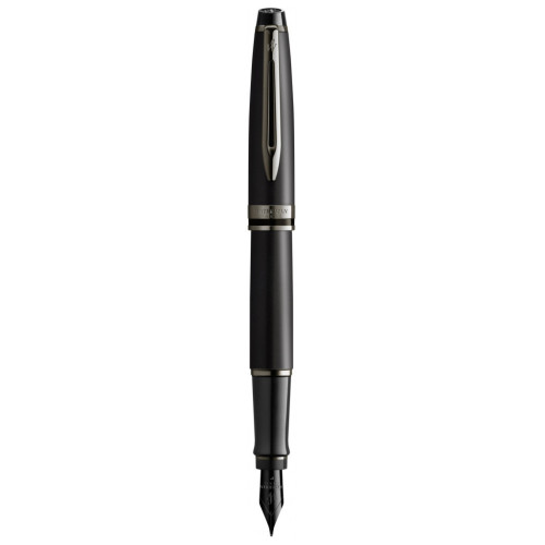 Ручка пір'яна Waterman EXPERT Metallic Black Lacquer RT  FP F (10 046)