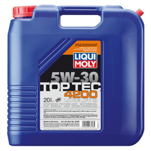 Моторна олива Liqui Moly Top Tec 4200 SAE 5W-30  20л. (3708)