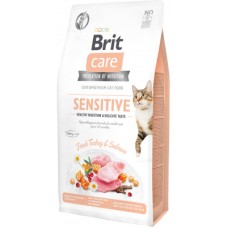 Сухий корм для кішок Brit Care Cat GF Sensitive HDigestion and Delicate Taste 7 кг (8595602540693)