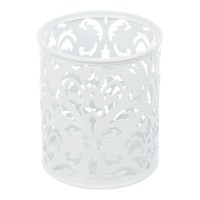Підставка для ручок Buromax кругла, BAROCCO, металева, біла (BM.6204-12)