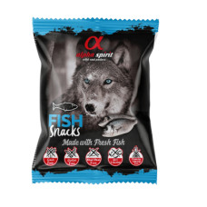 Ласощі для собак Alpha Spirit DOG Snacks Fish напіввологі з риби, кубики 50 г (8436586310042)