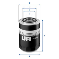 Фільтр масляний UFI 23.303.00