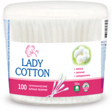 Ватні палички Lady Cotton в банці 100 шт. (4823071607581)