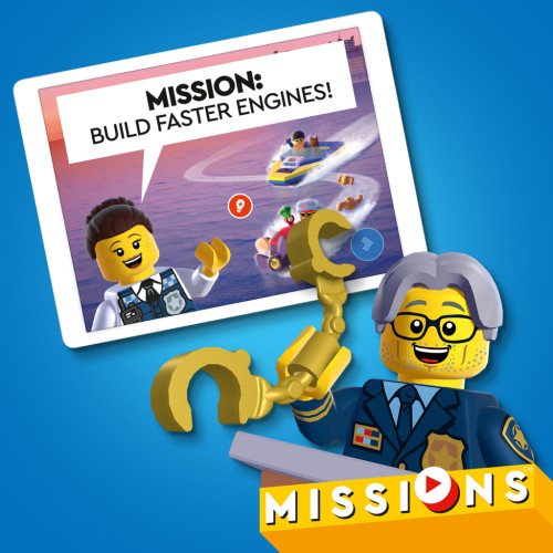 Конструктор LEGO City Missions Детективні місії водної поліції 278 деталей (60355)