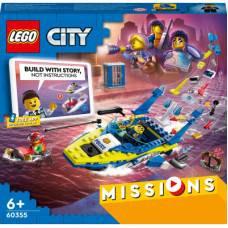 Конструктор LEGO City Missions Детективні місії водної поліції 278 деталей (60355)