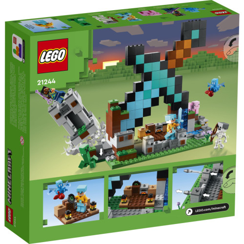 Конструктор LEGO Minecraft Форпост із мечем 427 деталей (21244)