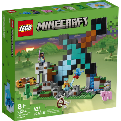 Конструктор LEGO Minecraft Форпост із мечем 427 деталей (21244)