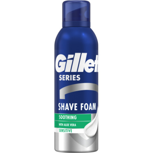 Піна для гоління Gillette Series Для чутливої шкіри з алое вера 200 мл (8001090870926)