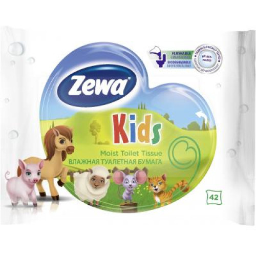 Туалетний папір Zewa Kids 42 шт (7322540796551)