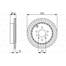 Гальмівний диск Bosch 0 986 479 757