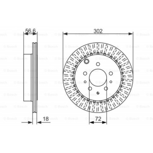 Гальмівний диск Bosch 0 986 479 757