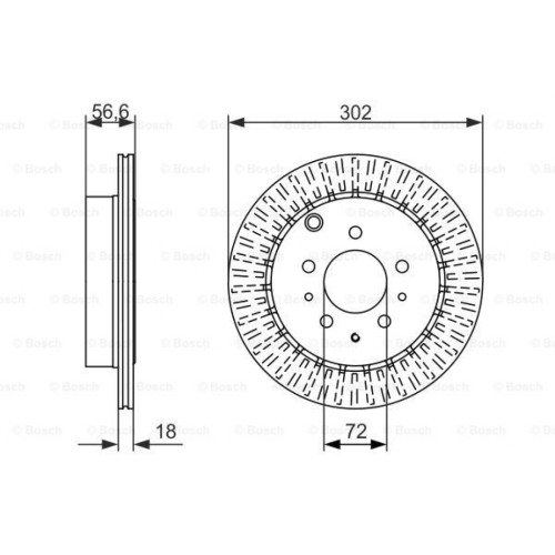 Гальмівний диск Bosch 0 986 479 757