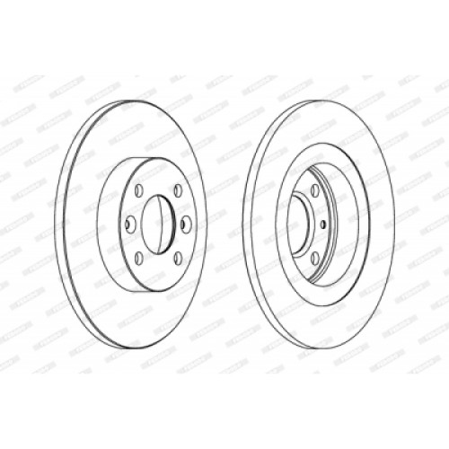 Гальмівний диск FERODO DDF1502