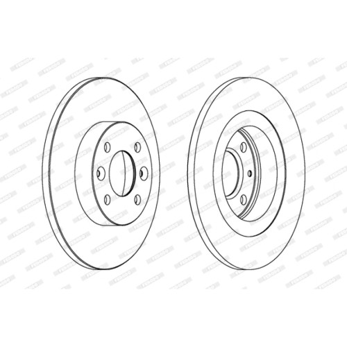 Гальмівний диск FERODO DDF1502