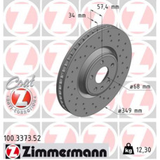 Гальмівний диск ZIMMERMANN 100.3373.52