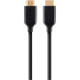 Кабель мультимедійний HDMI to HDMI 1.0m 4K/Ultra HD Belkin (F3Y021BT1M)