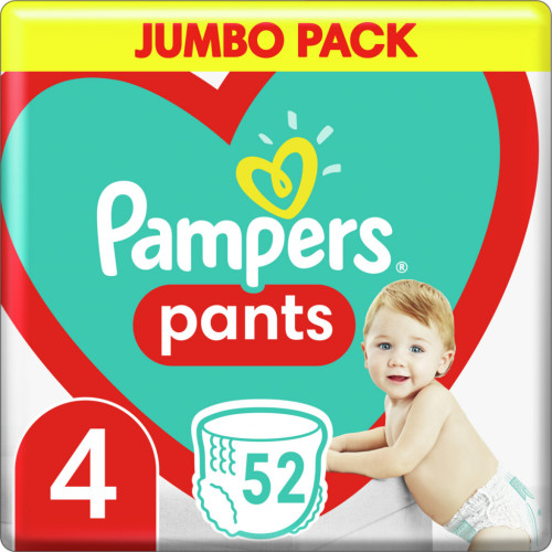 Підгузки Pampers трусики Maxi Pants Розмір 4 (9-15 кг) 52 шт (8006540069264)