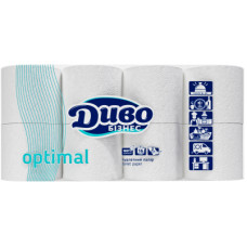 Туалетний папір Диво Бізнес Optimal 2 шари 16 рулонів (4820003833582)