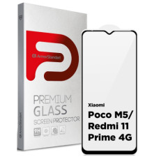 Скло захисне Armorstandart Full Glue Xiaomi Poco M5/Redmi 11 Prime 4G Black (ARM62957)