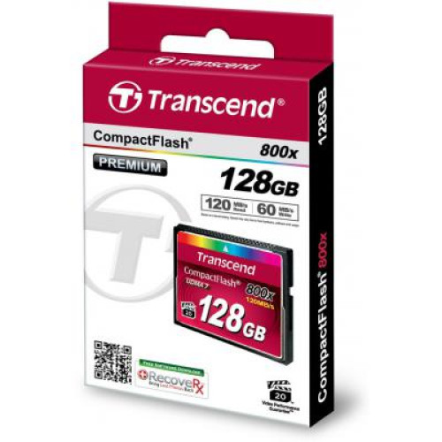 Карта пам'яті Transcend Compact Flash Card 128Gb 800X (TS128GCF800)