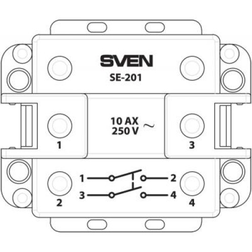 Вимикач Sven SE-201 white (7100085)