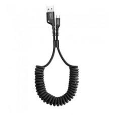 Дата кабель USB 2.0 AM to Type-C 1.0m Fish eye Spring 2A black Baseus (CATSR-01)