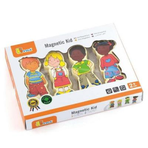 Розвиваюча іграшка Viga Toys Набір магнітів Діти (59699VG)