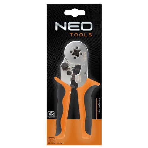 Кліщі Neo Tools для обжима втулкочных наконечников 0.25 - 6 mm2 (01-507)