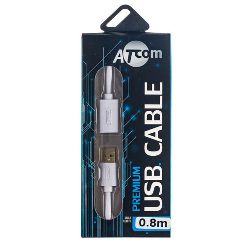 Дата кабель USB 2.0 AM/AF 0.8m Atcom (13424)