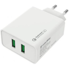 Зарядний пристрій ColorWay 2USB Quick Charge 3.0 (36W) (CW-CHS017Q-WT)